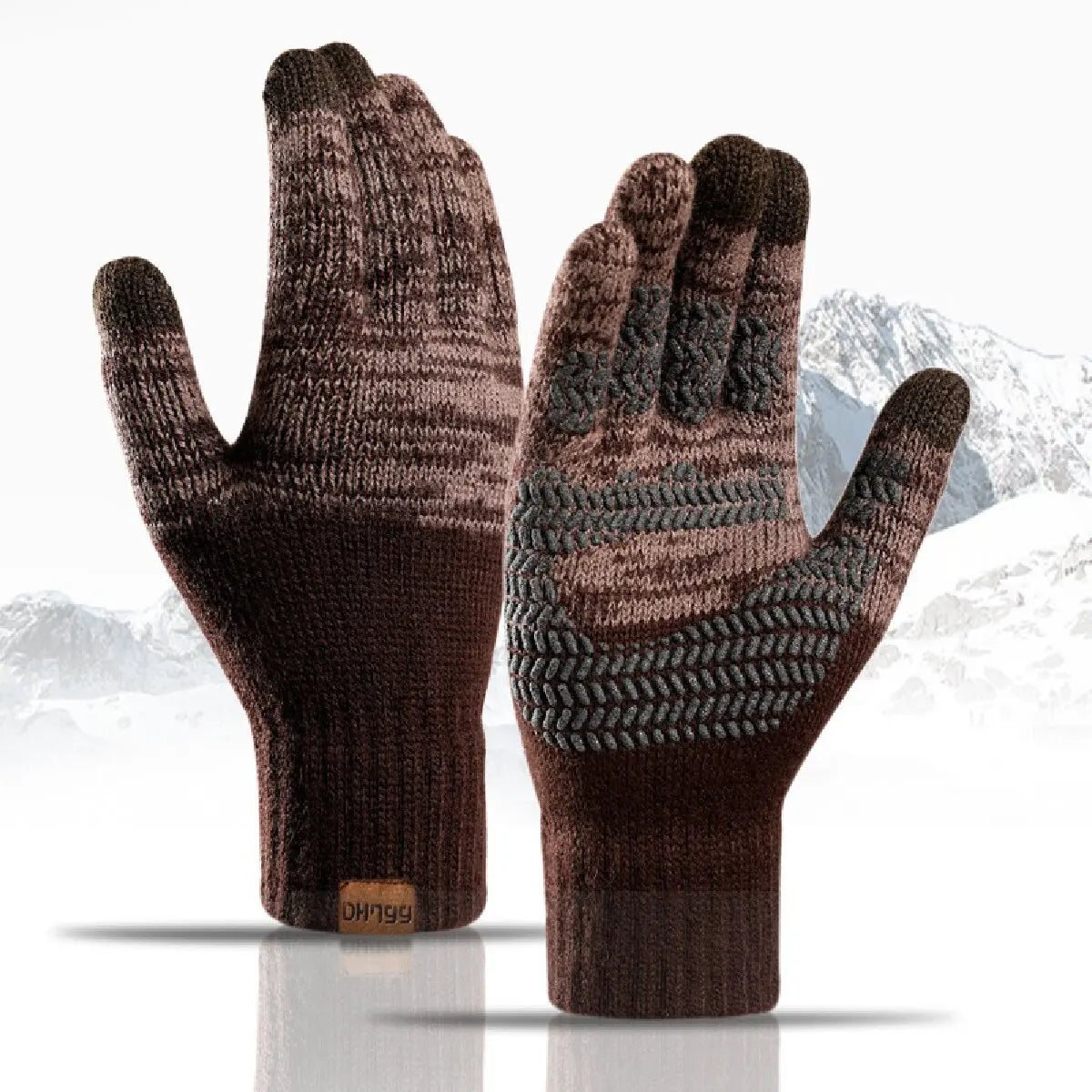 Warm Knitted Gloves – Solid Color Business Gloves
