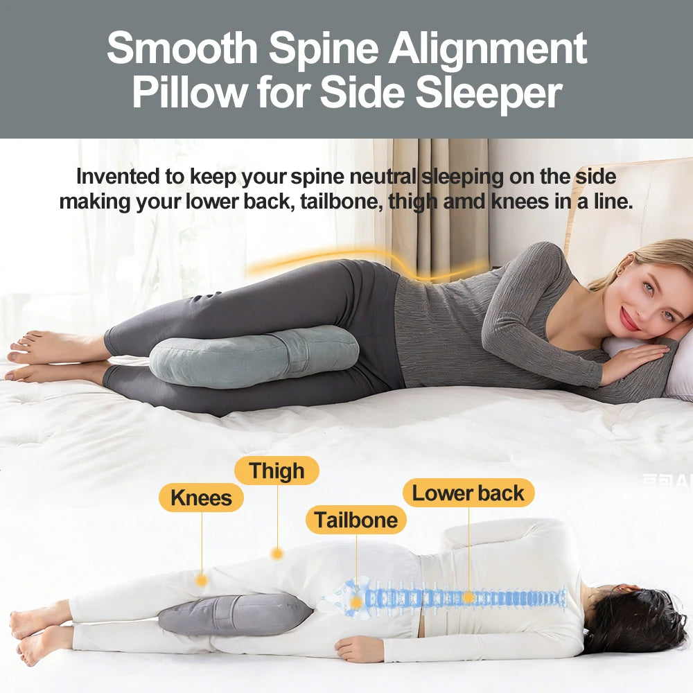 Orthopedic Knee Pillow for Side Sleepers – Hip & Back Pain Relief