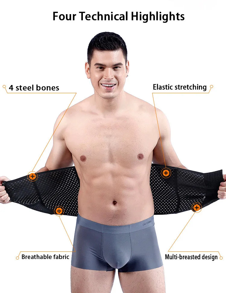Men’s Waist Trainer Belt – Slimming Body Shaper