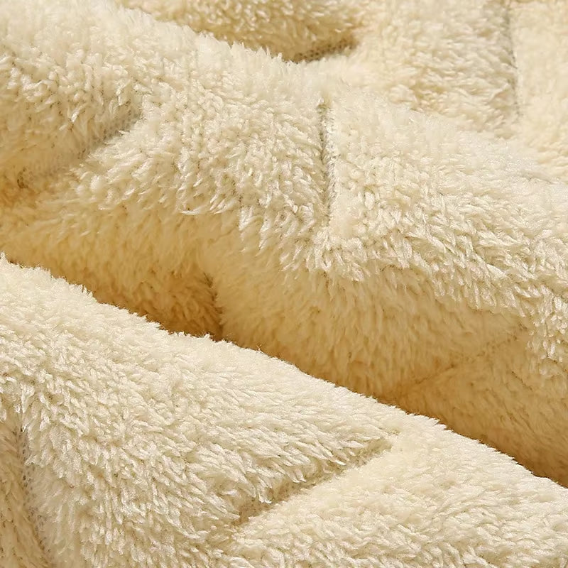 Winter Cotton Wadded Trousers – Warm Fleece-Lined Pants