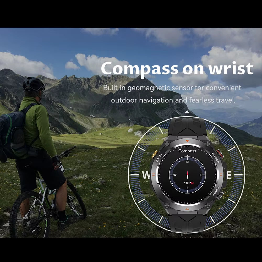 Montre connectée GPS – IP68, Hartslag et suivi d'activité physique