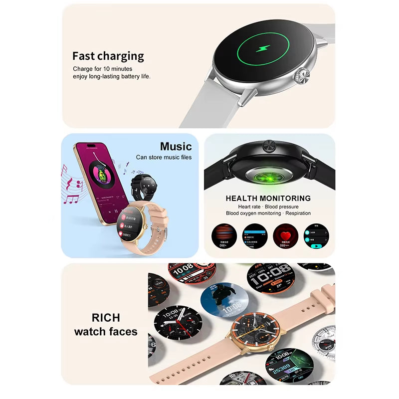 3D Smartwatch – Apps, 4GB Geheugen & IP68 Waterdicht