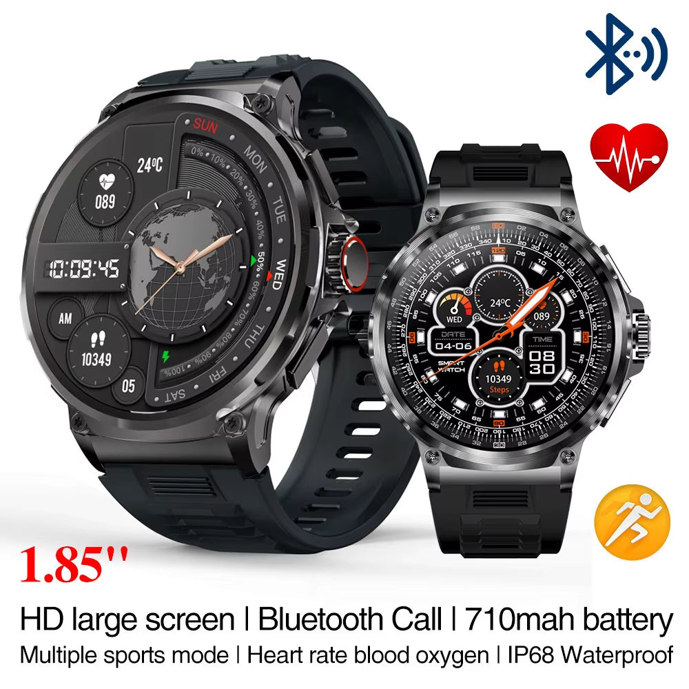 Montre intelligente 1,85″ – Groot Scherm, Bloedzuurstof &amp; Sport