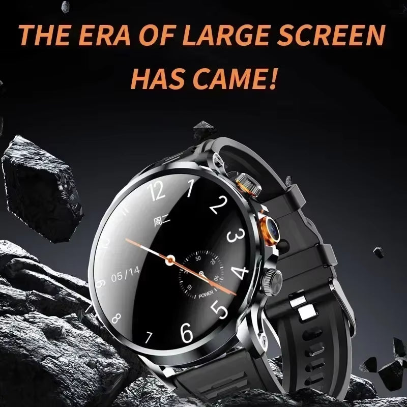 Smartwatch – 1,95″ HD, 4G, NFC &amp; SIM Ondersteuning Gebogen