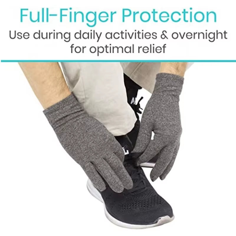 Unisex Full Finger Compression Gloves – Pain Relief Therapy