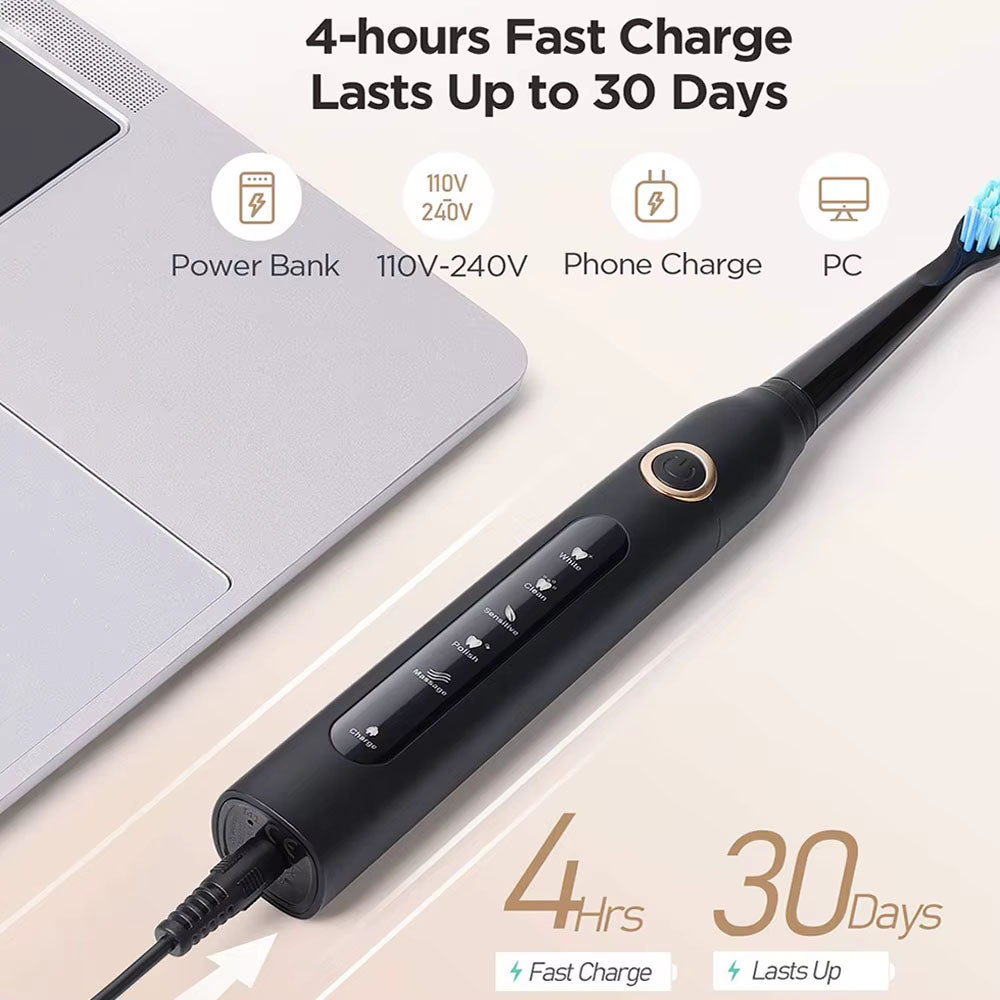 Sonic Toothbrush 5 Cleaning Modes, 8 Heads 5 Cleaning Modes