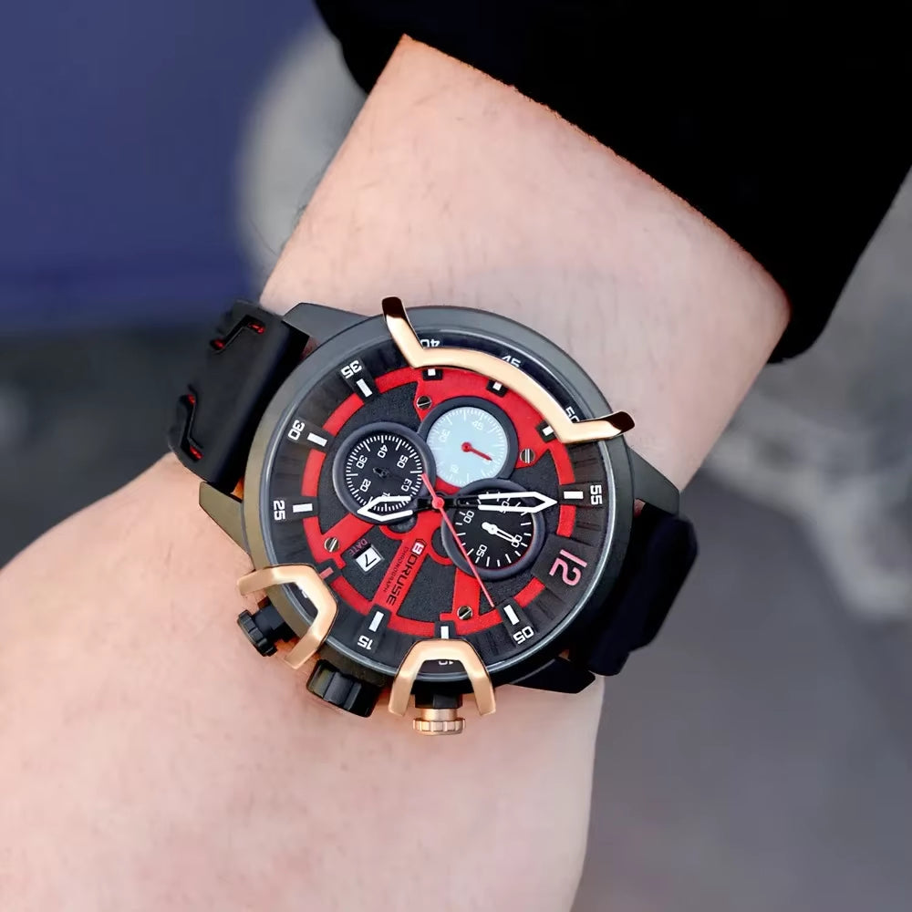 Quartz Horloge – Siliconen Band & Legering Kast