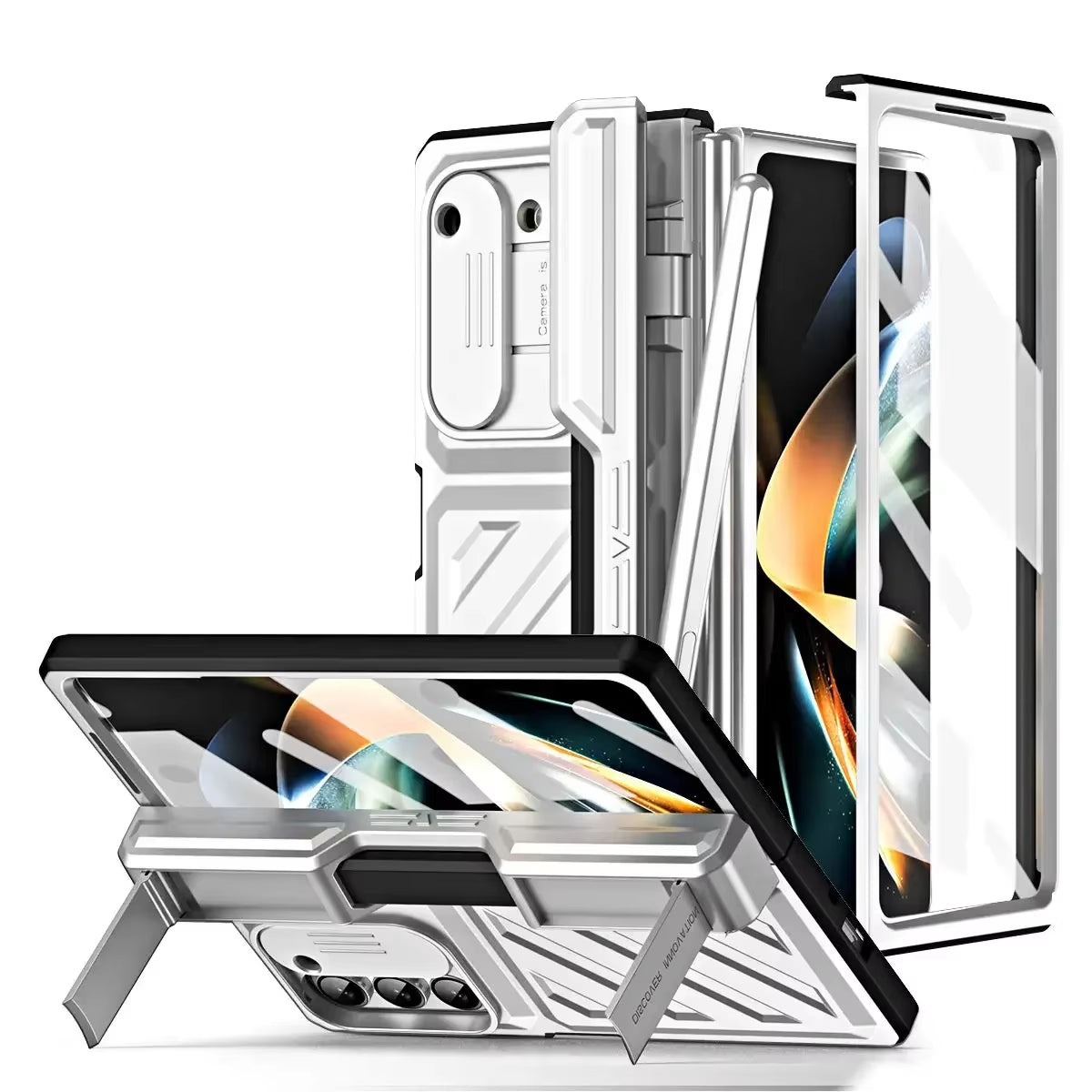 Heavy-Duty TPU Fold Case – Screen Protector & Stylus