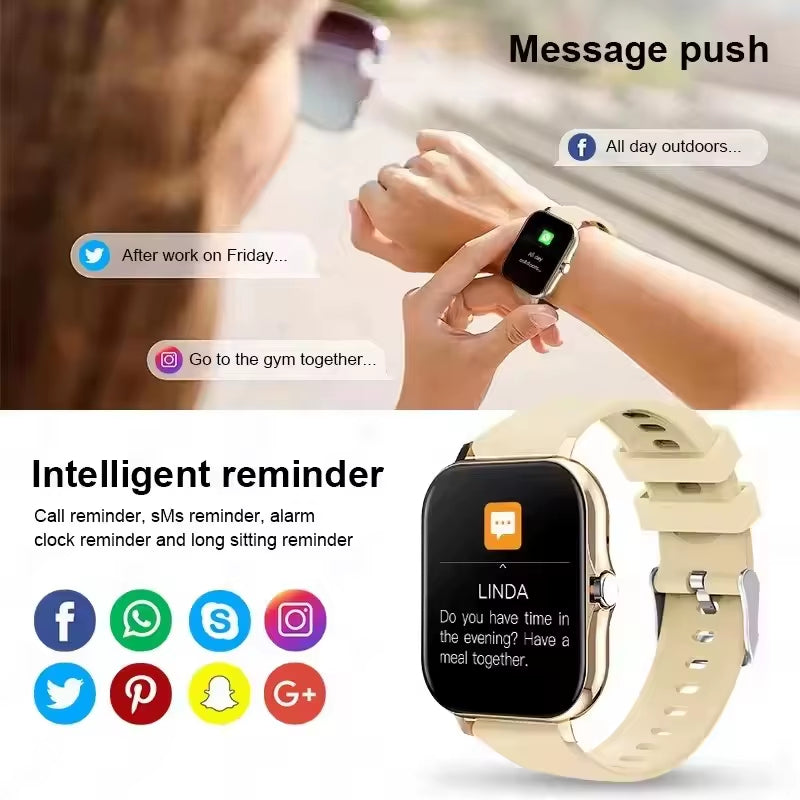 Smartwatch – Touchscreen, Berichten & Muziekbediening