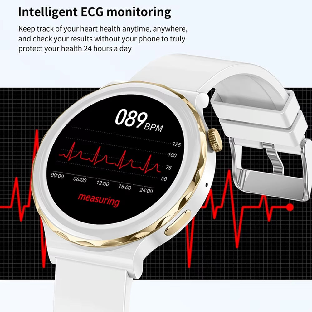 Smartwatch ECG & PPG – Hartslag, Waterdicht & Sport