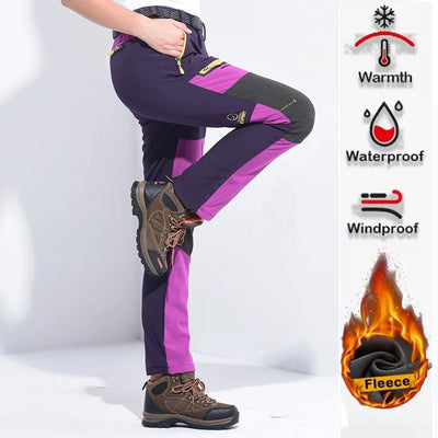 Thick Fleece Winter Pants – Waterproof & Windproof