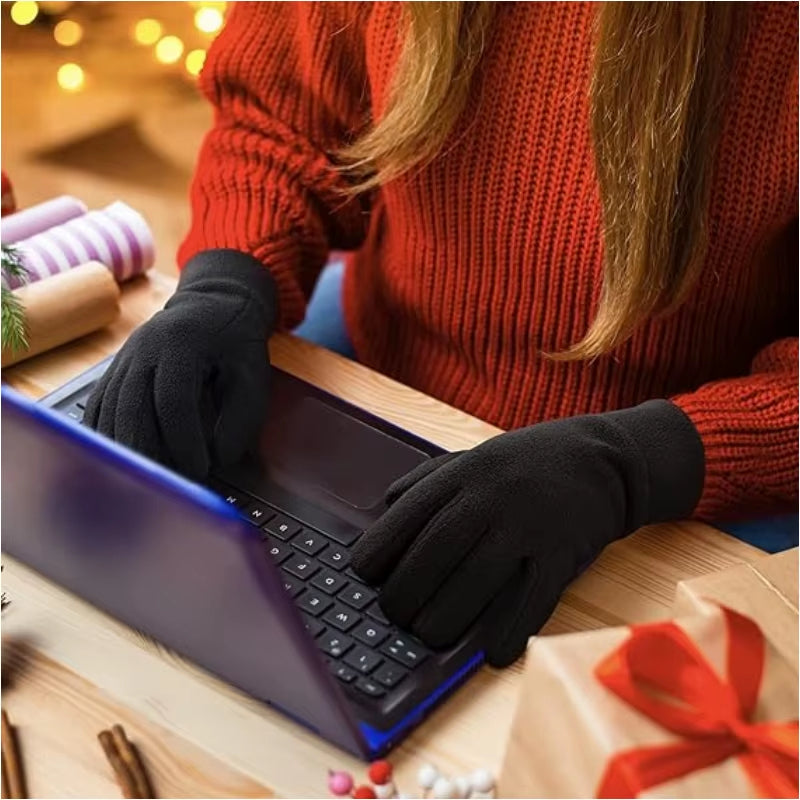 Unisex Winter Thermal Gloves with Touchscreen Warm Fleece