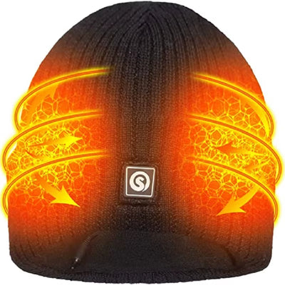 Electric Heated Beanie Hat – Warm Fleece Cap