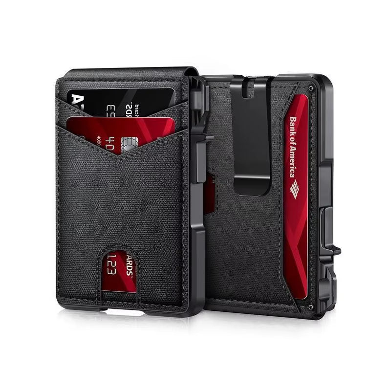 Business Wallet – Minimalist PU Leather with Multiple Slots