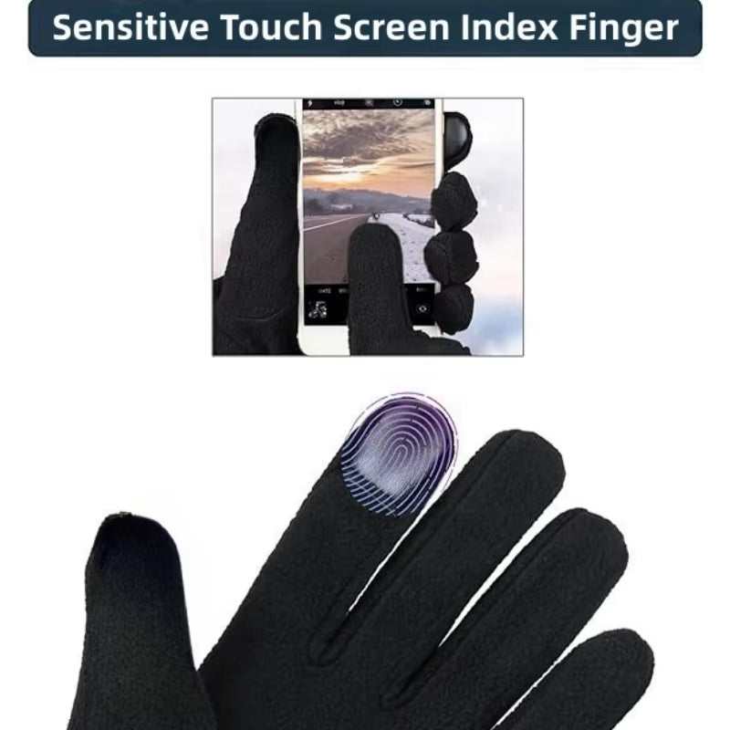 Unisex Winter Thermal Gloves with Touchscreen Warm Fleece
