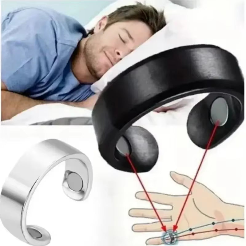 Magnetic Acupressure Ring – Finger Therapy to Reduce Snoring