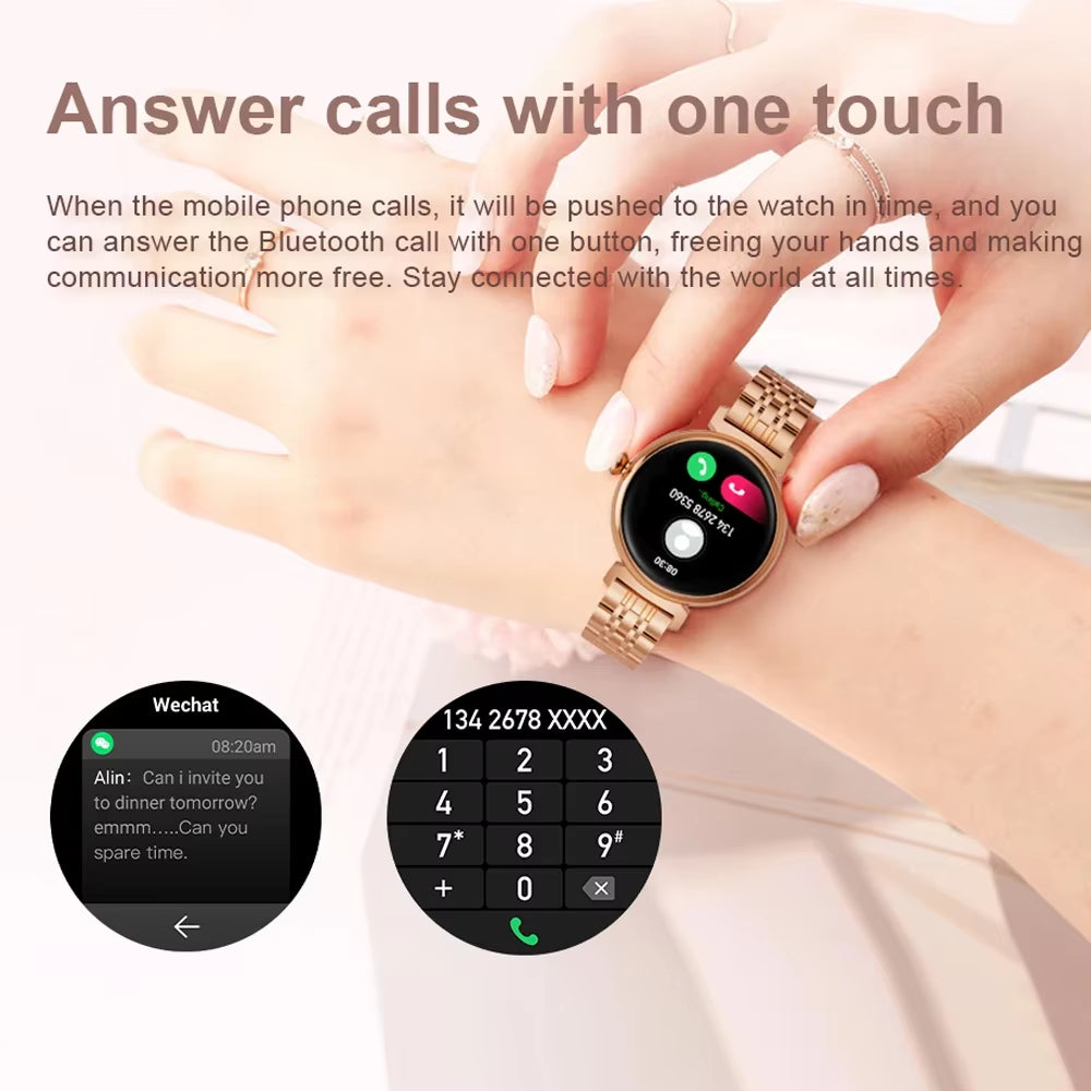 Modieuze Smartwatch – 1,04″ AMOLED, Metalen Behuizing