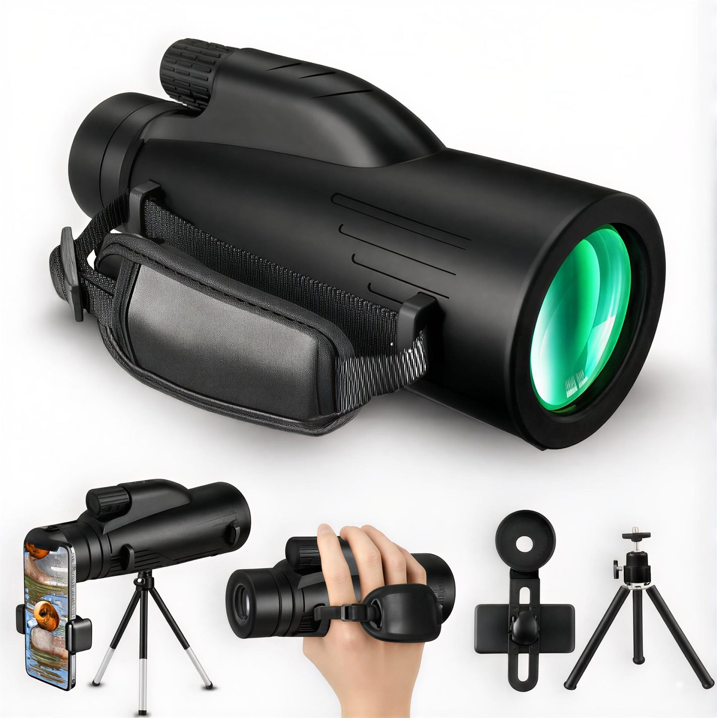 HD 12x50 Monocular Telescope – Handheld Portable