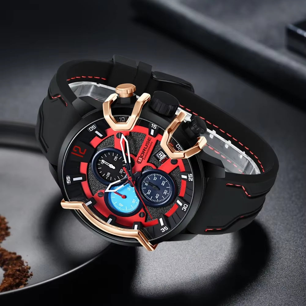 Quartz Horloge – Siliconen Band & Legering Kast